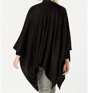 Ann Taylor Espresso Brown Wool Poncho Sweater